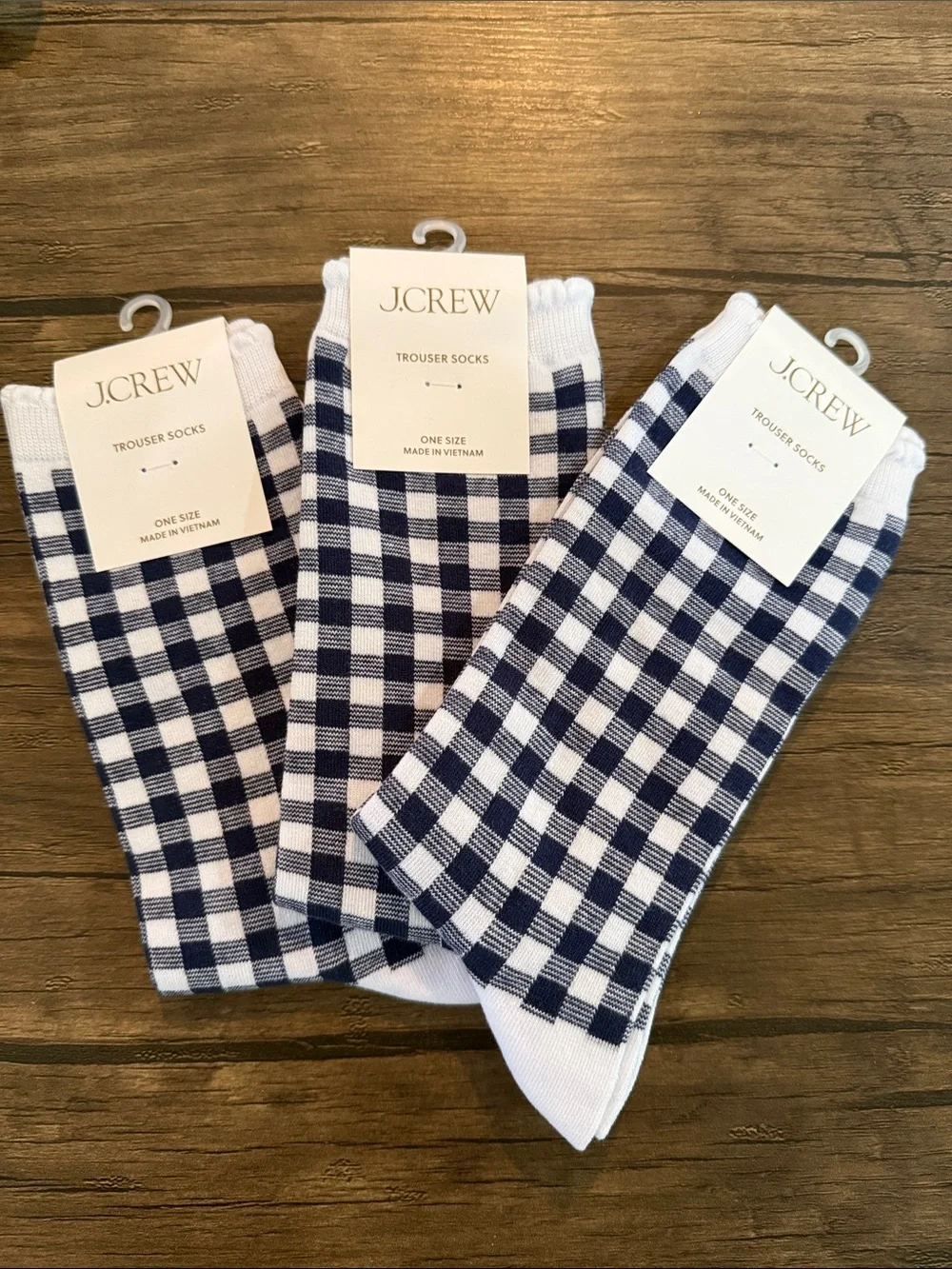 J. Crew Trouser Socks. Set of Three.